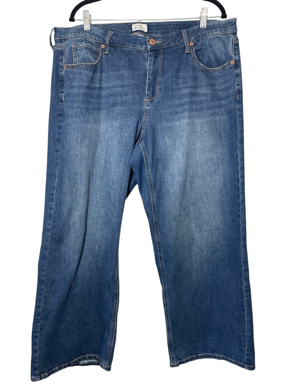 Market & Spruce Jeans Stitch Fix 18W Wide Leg Blue Denim Stretchy